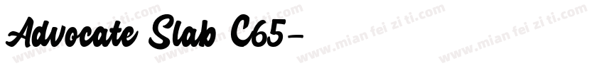 Advocate Slab C65字体转换